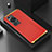 Coque Luxe Aluminum Metal Housse Etui 360 Degres pour Huawei P60 Or et Rouge