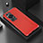 Coque Luxe Aluminum Metal Housse Etui 360 Degres pour Huawei P60 Pro Rouge