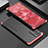 Coque Luxe Aluminum Metal Housse Etui 360 Degres pour Oppo Reno6 5G Rouge et Noir