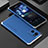 Coque Luxe Aluminum Metal Housse Etui 360 Degres pour Oppo Reno7 Pro 5G Argent et Bleu