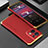 Coque Luxe Aluminum Metal Housse Etui 360 Degres pour Oppo Reno9 5G Or et Rouge