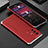 Coque Luxe Aluminum Metal Housse Etui 360 Degres pour Vivo V23 5G Argent et Rouge