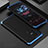 Coque Luxe Aluminum Metal Housse Etui 360 Degres pour Vivo V23 5G Bleu et Noir