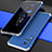 Coque Luxe Aluminum Metal Housse Etui 360 Degres pour Vivo X60 5G Argent et Bleu