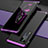 Coque Luxe Aluminum Metal Housse Etui 360 Degres pour Vivo X60 Pro 5G Violet et Noir