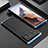 Coque Luxe Aluminum Metal Housse Etui 360 Degres pour Xiaomi Mi 11 Ultra 5G Bleu et Noir