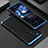 Coque Luxe Aluminum Metal Housse Etui 360 Degres pour Xiaomi Mi 12 5G Bleu et Noir