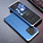 Coque Luxe Aluminum Metal Housse Etui 360 Degres pour Xiaomi Mi 13 5G Argent et Bleu