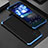 Coque Luxe Aluminum Metal Housse Etui 360 Degres pour Xiaomi Poco F4 5G Bleu et Noir