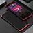 Coque Luxe Aluminum Metal Housse Etui 360 Degres pour Xiaomi Poco F4 5G Rouge et Noir