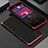 Coque Luxe Aluminum Metal Housse Etui 360 Degres pour Xiaomi Redmi K40S 5G Rouge et Noir