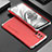 Coque Luxe Aluminum Metal Housse Etui 360 Degres pour Xiaomi Redmi Note 10 JE 5G Argent et Rouge