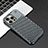 Coque Luxe Aluminum Metal Housse Etui 360 Degres QC3 pour Apple iPhone 14 Pro Gris Fonce