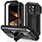 Coque Luxe Aluminum Metal Housse Etui 360 Degres RJ3 pour Apple iPhone 13 Pro Noir