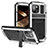 Coque Luxe Aluminum Metal Housse Etui 360 Degres RJ4 pour Apple iPhone 14 Plus Petit