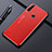 Coque Luxe Aluminum Metal Housse Etui M01 pour Huawei Enjoy 10 Plus Rouge