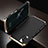 Coque Luxe Aluminum Metal Housse Etui M01 pour Huawei Honor V30 5G Or et Noir
