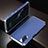 Coque Luxe Aluminum Metal Housse Etui M01 pour Huawei Honor View 30 5G Argent et Bleu