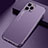 Coque Luxe Aluminum Metal Housse Etui M04 pour Apple iPhone 13 Pro Max Violet