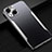 Coque Luxe Aluminum Metal Housse Etui M05 pour Apple iPhone 13 Argent