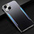 Coque Luxe Aluminum Metal Housse Etui M05 pour Apple iPhone 13 Bleu