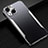 Coque Luxe Aluminum Metal Housse Etui M05 pour Apple iPhone 15 Argent