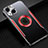 Coque Luxe Aluminum Metal Housse Etui M07 pour Apple iPhone 13 Rouge