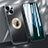 Coque Luxe Aluminum Metal Housse Etui M08 pour Apple iPhone 13 Noir