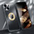 Coque Luxe Aluminum Metal Housse Etui M08 pour Apple iPhone 15 Plus Petit