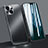 Coque Luxe Aluminum Metal Housse Etui M09 pour Apple iPhone 13 Mini Noir