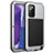 Coque Luxe Aluminum Metal Housse Etui N01 pour Samsung Galaxy Note 20 5G Argent