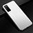 Coque Luxe Aluminum Metal Housse Etui pour Huawei Honor Play4 5G Argent