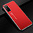 Coque Luxe Aluminum Metal Housse Etui pour Huawei Honor Play4 5G Rouge