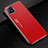 Coque Luxe Aluminum Metal Housse Etui pour Oppo A73 5G Rouge