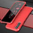 Coque Luxe Aluminum Metal Housse Etui pour Oppo F15 Rouge