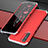 Coque Luxe Aluminum Metal Housse Etui pour Oppo K7 5G Argent et Rouge