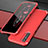 Coque Luxe Aluminum Metal Housse Etui pour Oppo K7 5G Rouge