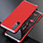 Coque Luxe Aluminum Metal Housse Etui pour Oppo Reno3 Pro Argent et Rouge