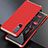 Coque Luxe Aluminum Metal Housse Etui pour Oppo Reno3 Pro Or et Rouge