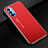 Coque Luxe Aluminum Metal Housse Etui pour Oppo Reno4 5G Rouge