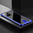 Coque Luxe Aluminum Metal Housse Etui pour Samsung Galaxy S20 Plus Bleu