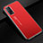 Coque Luxe Aluminum Metal Housse Etui pour Xiaomi Mi 10T 5G Rouge