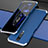 Coque Luxe Aluminum Metal Housse Etui pour Xiaomi Poco X2 Argent et Bleu