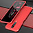 Coque Luxe Aluminum Metal Housse Etui pour Xiaomi Redmi K30 4G Rouge
