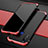 Coque Luxe Aluminum Metal Housse Etui pour Xiaomi Redmi Note 7 Rouge et Noir