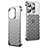 Coque Luxe Aluminum Metal Housse Etui QC1 pour Apple iPhone 13 Pro Max Argent