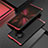 Coque Luxe Aluminum Metal Housse Etui T01 pour Huawei Mate 40E Pro 4G Rouge et Noir