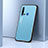 Coque Luxe Aluminum Metal Housse Etui T02 pour Huawei Nova 5i Bleu