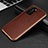 Coque Luxe Aluminum Metal Housse Etui T02 pour Huawei P40 Marron