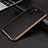 Coque Luxe Aluminum Metal Housse Etui T02 pour Huawei P40 Or et Noir